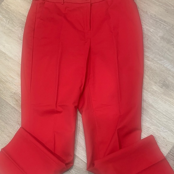 Jones New York Bold Red Trousers - Picture 2 of 5